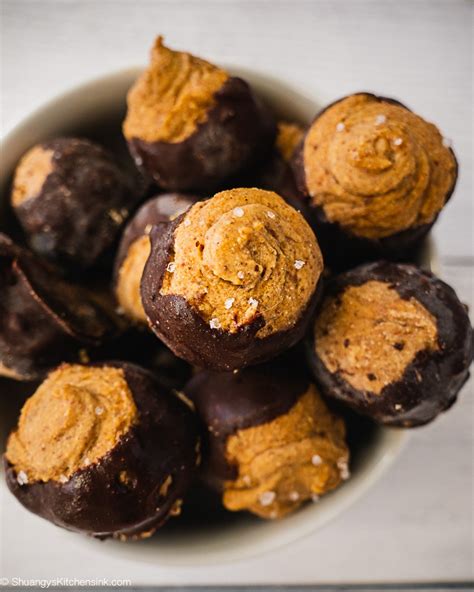 Check spelling or type a new query. Healthy Peanut Butter Buckeye Balls - Shuangy's Kitchensink