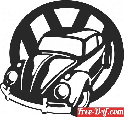 Manufacturer Price Vw Logo Cnc Plasma Metal Art Volkswagen Bug In A Vw