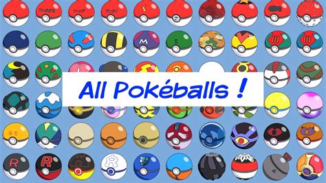 Pokémon All Pokéballs Youtube