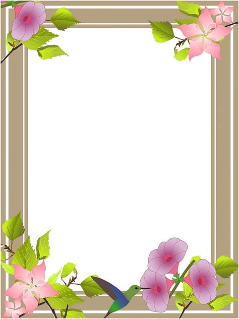 Frames corners and frames borders elements. easter clipart flower borders - Clipground