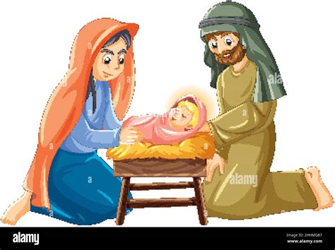 Nativity Of Jesus Birth Of Jesus Illustration Stock Vector Image And Art