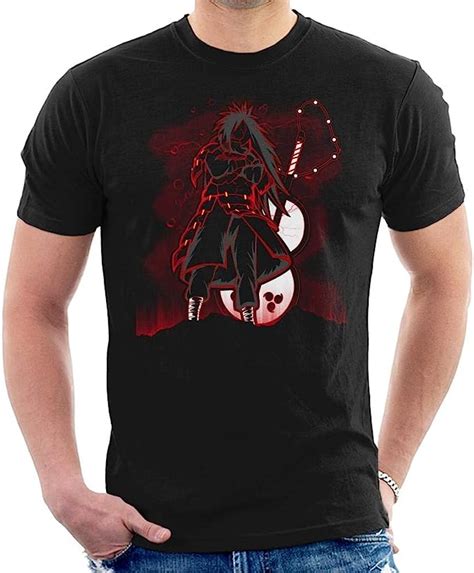 Red Uchiha Madara Men S T Shirt Amazon Co Uk Clothing