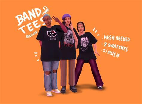 Simlish Band Tees My First Recolor Ever Now Available For U 8