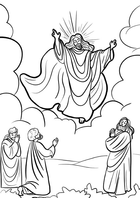 Ascension Of Jesus Coloring Pages Sweetycoloringpages - vrogue.co