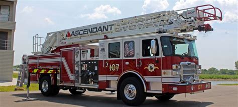 Ascendant 107 Heavy Duty Aerial Ladder Pierce Mfg Fire Station