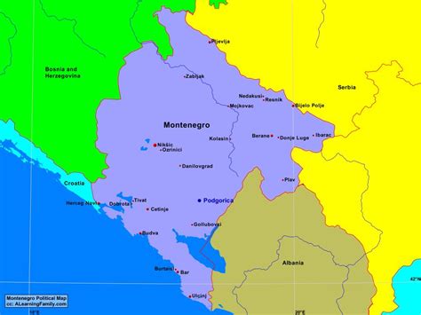 Large Detail Political Map Of Serbia And Montenegro With 3bb