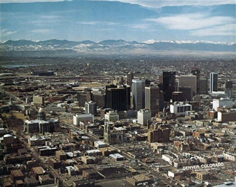 5. Denver skyline (c. 1970) | Denver history, Colorado, Boulder colorado