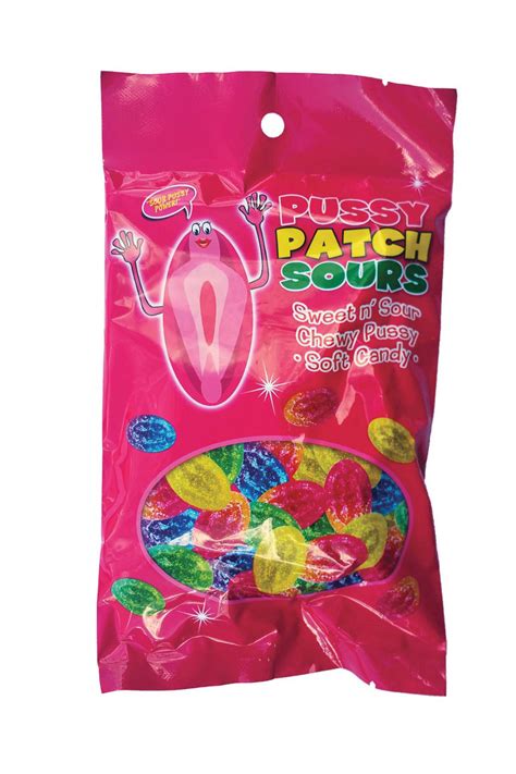Chew Sweet Sour Pussy Suck Lick Patch Sours Soft Candy Gummy Adult