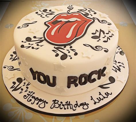 The Rolling Stones Tween Birthday Cake 21st Birthday Cakes Rock And