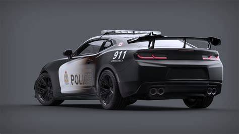 David Baylis Design Camaro Zl1 1le Police Concept