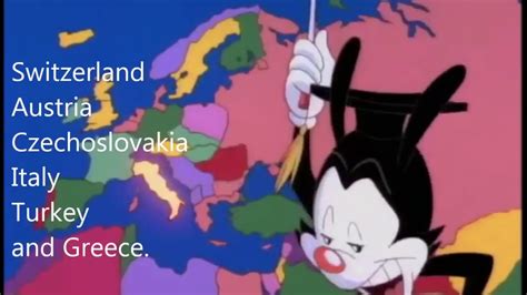 Nations Of The World With Lyrics Animaniacs Youtube