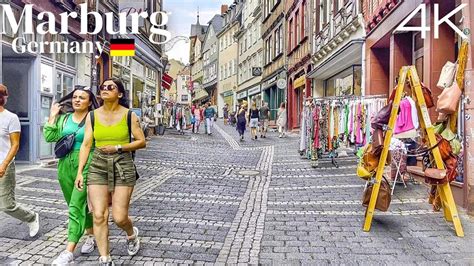 Marburg Germany Summer Walking Tour 2022 4k 60fps Ultra Hd Youtube