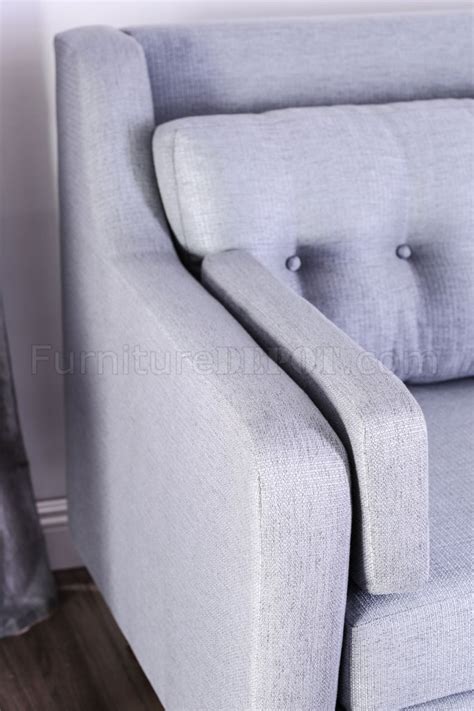 Hallie Sofa Sm8821 In Gray Linen Like Fabric