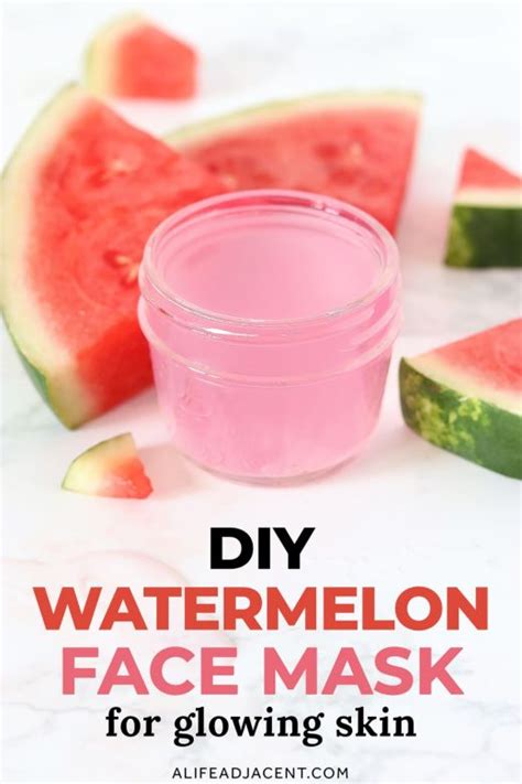 Diy Watermelon Jelly Face Mask For Glowing Skin A Life Adjacent