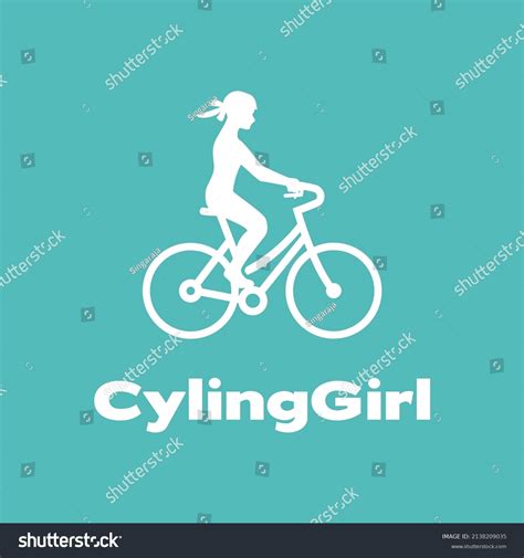 Beautiful Girl Riding Bicycle Doing Sports Stock Vector Royalty Free 2138209035 Shutterstock