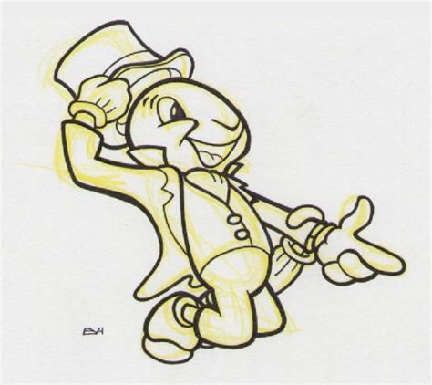 Jiminy Cricket Sketch By Vonholdt On Deviantart