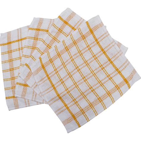checked cotton dishcloths pack of heavy duty kitchen restaurant cleaning cloths ebay