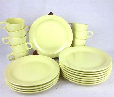 Vintage Boontown Melmac Melamine Dinnerware Set Plates Cups Etsy