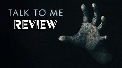 Talk To Me Kritik Review Myd Film Youtube