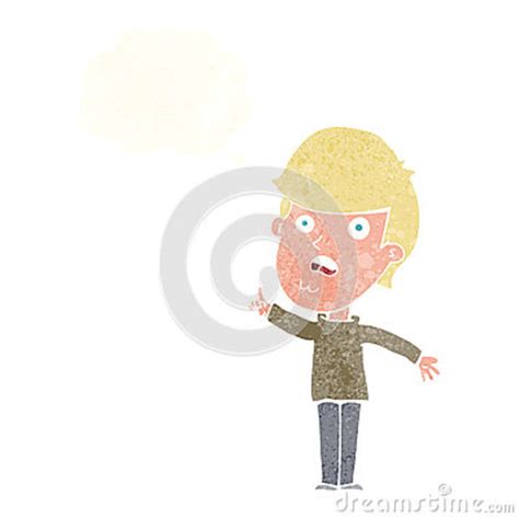 Cartoon Man Asking Question With Thought Bubble Stock Illustration Illustration Of Male