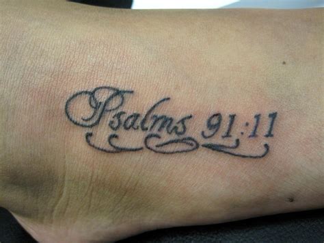 Foot Psalms Tattoo By Angrypandaink On Deviantart