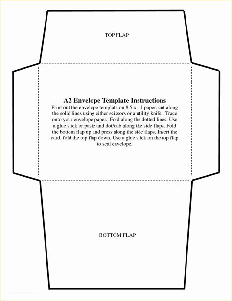 Free Envelope Printing Template Of Free Printable 5×7 Envelope Template