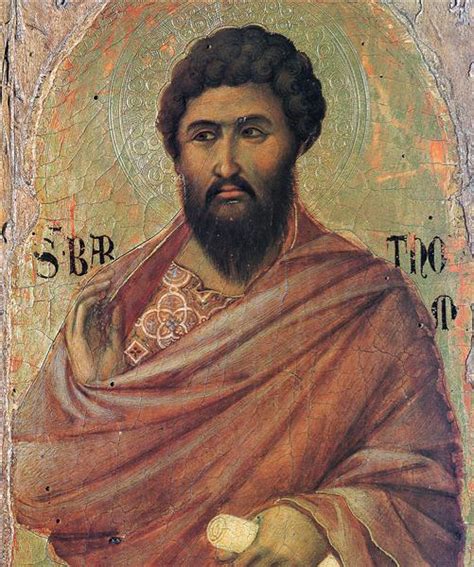 The Apostle Bartholomew 1308 1311 Duccio