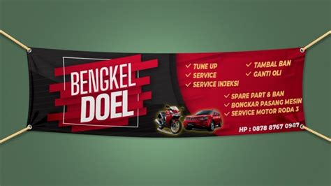 Contoh Desain Spanduk Bengkel Mobil Keren Dan Menarik Vrogue Co