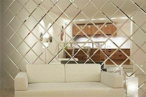 Mirror Beveled Wall Tiles Bathroom Kitchen Splashbacks Tiles Mirror Adhesive In 2020 Mirror