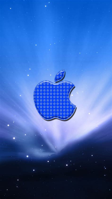 Einzigartige hintergrundbilder für ihren desktop, das tablet oder smartphone. Blaue Sterne Apfel iPhone X,8,7,6,5,4,3GS ...
