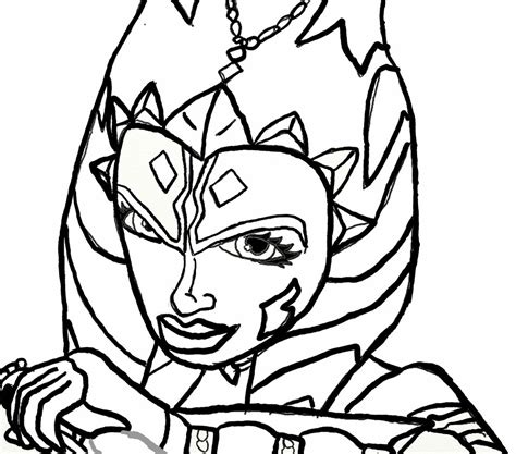Ahsoka coloring pages download and print for free