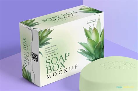 Download Free Packaging Box and Soap Mockup | ZippyPixels | Soap packaging design, Soap, Packaging mockup