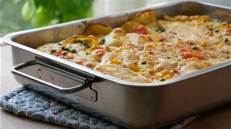 Kartoffel Gemüse Auflauf Rezept Veggie Potato Bake Recipe