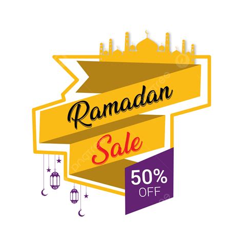 Premium Ribbon Clipart Vector Ramadan Sale Stylish Ribbon Premium Png