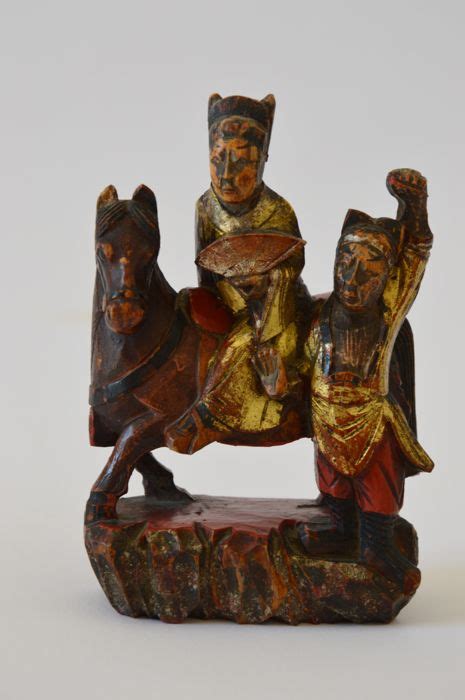 A Carved And Lacquered Polychrome Gilt Wood Figures Group Catawiki