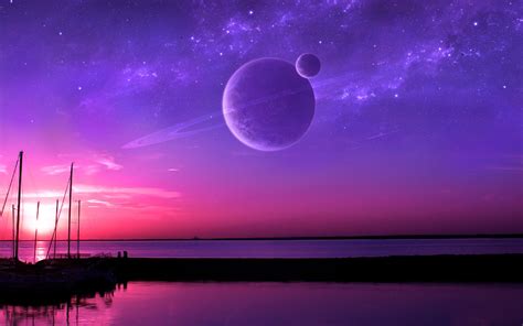Wallpaper 1920x1200 Px Beach Planet Sea Space Sunset Water