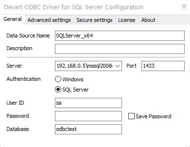 ODBC Drivers In SQL Server Management Studio