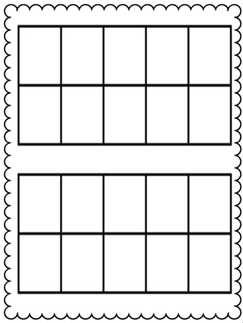 Tenth Frame Worksheet For Kindergarten