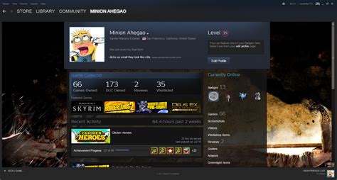 Steam Mini Profile