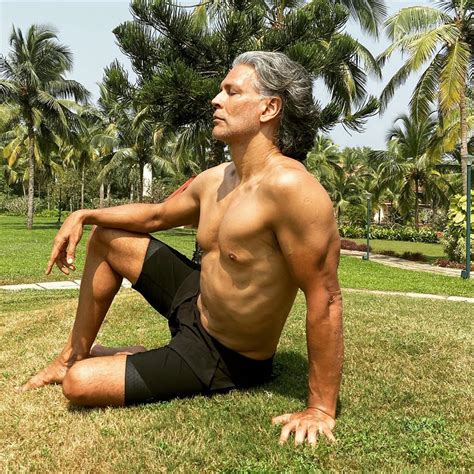 Shirtless Bollywood Men Milind Soman In His Birthday Suit Indian Supermodel And Icon Runs