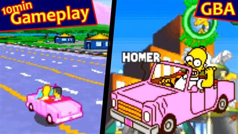 The Simpsons Road Rage Gba Gameplay Youtube