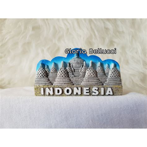 Jual Souvenir Oleh Borobudur Tempelan Magnet Kulkas Mancanegara Indonesia Shopee Indonesia