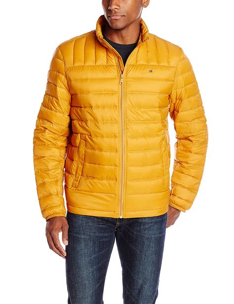 Tommy Hilfiger Mens Insulated Packable Down Puffer Nylon