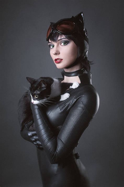 Catwoman And Kitten Dc Comics Sexy Cosplay Print Etsy