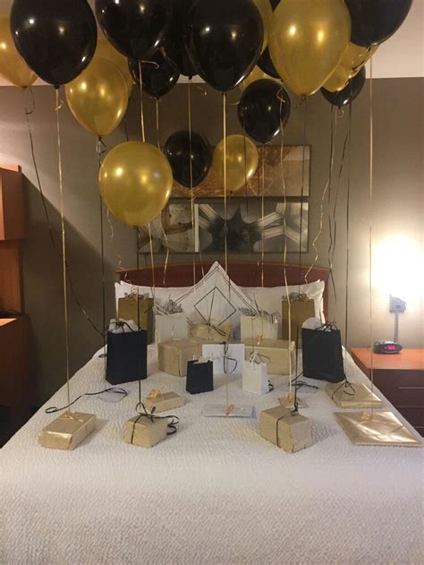 I was going to decorate her room with balloons, but she's leaving in. Today is my husbands 24th Birthday and I surprised him ...
