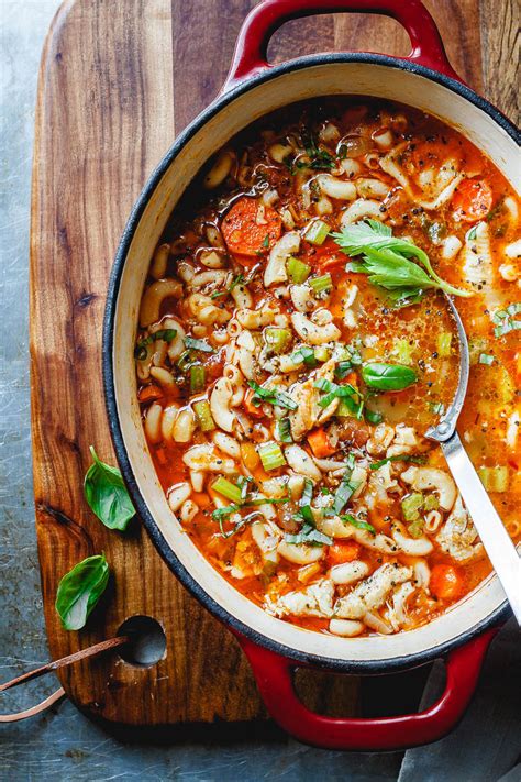 Chicken Pasta Soup Recipe — Eatwell101