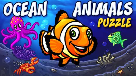 Ocean Animals Puzzle Preschool Animal Learning Puzzles Game For Kids