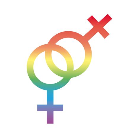 Lesbian Gender Symbol Of Sexual Orientation Gradient Style Icon 2564878 Vector Art At Vecteezy