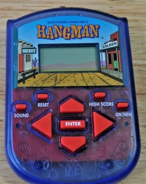 Electric Hand Held Hangman Game 1995 Milton Bradley Company Ebay