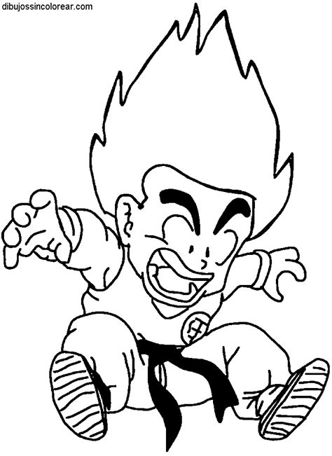 Lista de personajes ¡shogoyaki!!ginger ginger (ジンジャー, jinjā) es un soldado de garlic jr. Dibujos Sin Colorear: Dibujos de Goku de pequeño (Dragonball) para Colorear